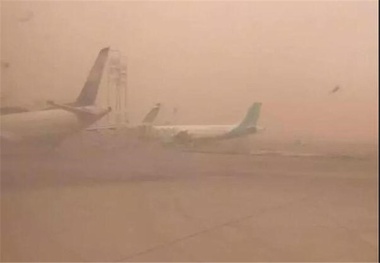 تعلیق پرواز‌ها در بغداد و نجف اشرف به دلیل گردو خاک شدید