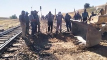 تعویض سوزن فرسوده P4 ایستگاه سمیه راه آهن منطقه اراک