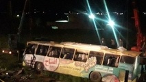 5 کشته و 36 مصدوم در واژگونی مرگبار اتوبوس در لرستان 