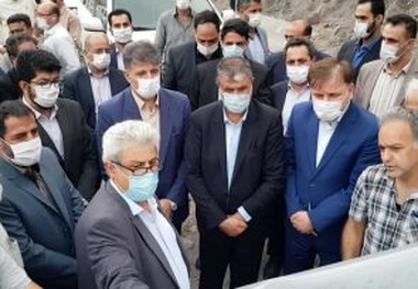 بازدید وزیر راه و استاندار گیلان از باقیمانده پروژه آزادراه رشت-قزوین  