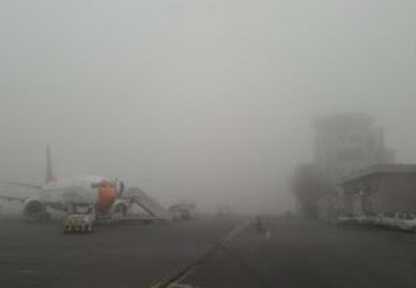 کاهش مه فرودگاه مشهد و برقراری پروازها