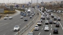 
ترافیک سنگین در آزادراه قزوین-کرج