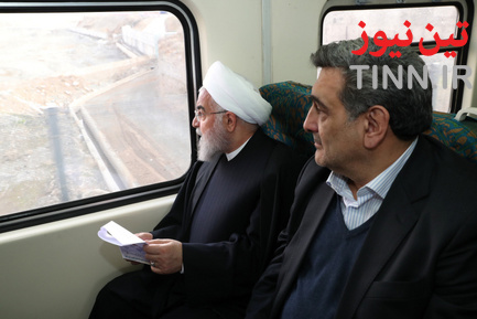 سفر مترویی دکتر روحانی به هشتگرد
