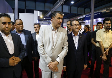 دومین بازدید وزیر راه و شهرسازی از هفتمین نمایشگاه بین‌المللی حمل‌ونقل ریلی