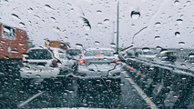 بارش باران در محورهای شمالی کشور