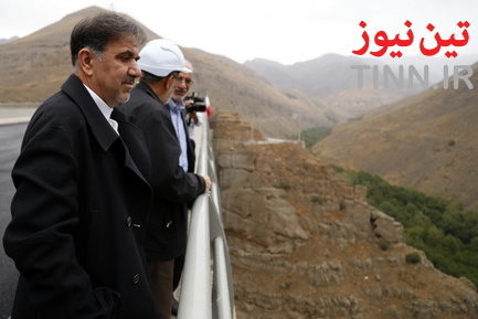 بازدید وزیر راه از آزادراه تهران-شمال