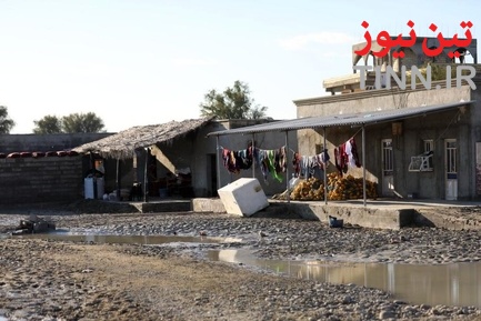 مناطق سیل زده جاسک