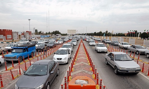 ترافیک عوارضی تهران برای تست کرونا
