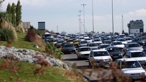 ترافیک سنگین در آزادراه قزوین_کرج_تهران 