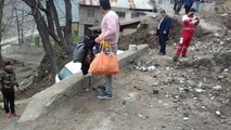 ریزش وحشتناک کوه در روستای پیت سرا سوادکوه