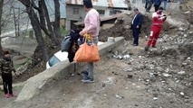 ریزش وحشتناک کوه در روستای پیت سرا سوادکوه