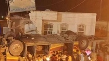 فیلم | لحظه واژگونی اتوبوس زائران پاکستانی در یزد