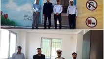 استقرار پلیس راهور در شهر محمودآباد نمونه 