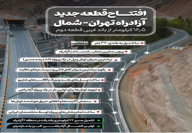 اینفوگرافیک| صفر تا صد قطعه دوم آزادراه تهران شمال