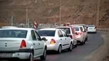  ترافیک در بخشی از جاده کرج - چالوس نیمه سنگین است