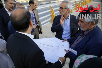 بازدید دوره‌ای معاون حمل‌ونقل و ترافیک شهرداری تهران و مدیران این معاونت از پروژه‌های حمل و نقل و ترافیک شهرداری منطقه ۴