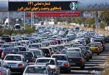  ترافیک سنگین درراه های البرز