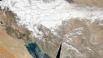 عکس «ناسا» از برف در نیمی از فلات ایران 