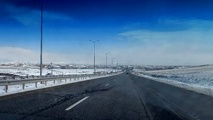 گزارش تصویری | بارش برف در گردنه کویین و آزادراه قزوین رشت 