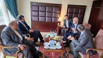 استقبال وزیر راه و شهرسازی از معاون نخست‌ وزیر آذربایجان در نقطه صفر مرزی 