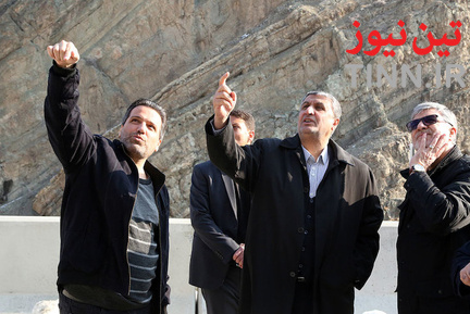 بازدید وزیر راه و شهرسازی از منطقه یک آزادراه تهران - شمال