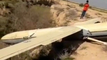 فرود اضطراری یک پهباد ایرانی در ملاثانی خوزستان + فیلم