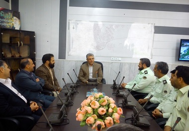 برگزاری جلسه مشترک مدیر کل و پلیس راه آهن اراک به مناسبت اربعین 