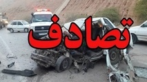 تصادف دو خودرو در جاده ورامین
