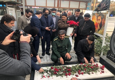 حضور مدیرعامل راه آهن در مراسم گرامیداشت شهدای صنعت حمل و نقل ریلی 