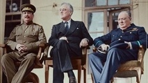 فیلم رنگی شده از کنفرانس تهران همزمان با سالگرد این کنفرانس