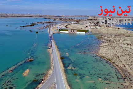 آبگرفتگی روستاهای طولا و رمچاه در جزیره قشم