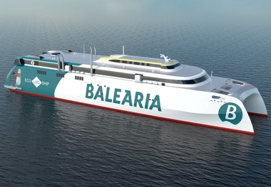 Balearia Unveils Construction of World’s 1st Dual-Fuel RoPax Fast Ferry