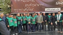 حضور ذاکری در جمع جهادگران موکب شهدای راه‌آهن