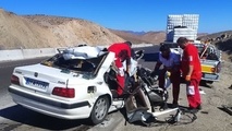 واژگونی خودرو در آزادراه قزوین کرج ۲ فوتی برجای گذاشت