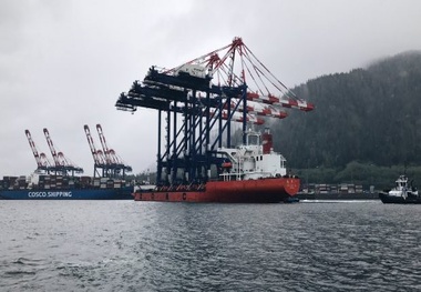 New large cranes enter Prince Rupert