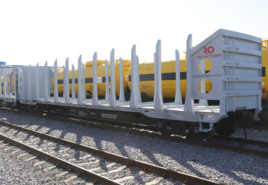 Red October timber wagons delivered
