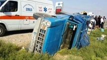 یک کشته و11 زخمی در واژگونی وانت نیسان در شهرستان فسا