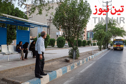  ایستگاههای اتوبوس اهواز در انتظار هوای خنک