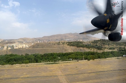 تصاویر دیدنی از نخستین پرواز هواپیمای ATR72 هما به سنندج