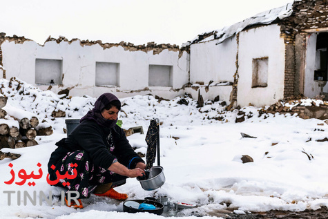 بخش قطور شهرستان خوی یک هفته پس از زلزله 5.8 ریشتری