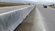 ۴۰ کیلومتر حفاظ میانی بتنی در محورهای شریانی استان همدان نصب شد