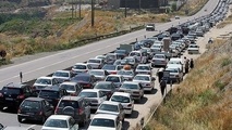 ترافیک سنگین در آزادراه قزوین_کرج_تهران