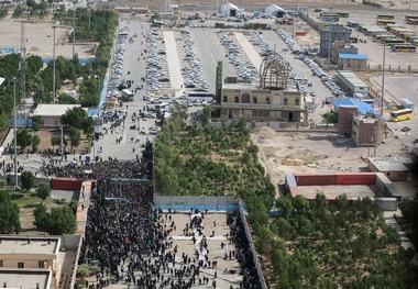 تصاویر هوایی مهران در آستانه اربعین