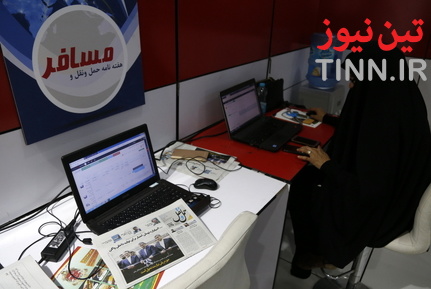 غرفه تین نیوز در نمایشگاه ریلی