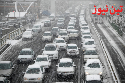بارش اولین برف پاییزی در تهران