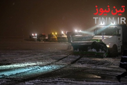 یک روز برفی در شهر فرودگاهی امام خمینی (ره)