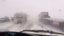بارش برف و باران در محورهای منتهی به شمال کشور