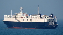 Livestock carrier catches fire at Port of Piraeus