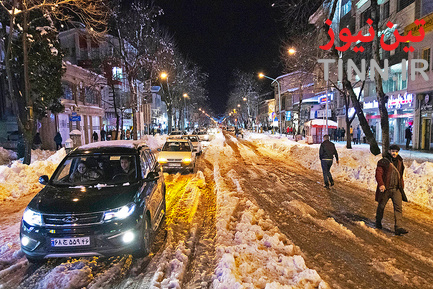 بارش سنگین برف در گیلان