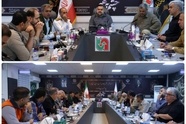 سومین جلسه قرارگاه حمل‌ونقل جاده‌ ای زائران اربعین  ۱۴۰۵ در پایانه شهید رئیسی (برکت) مهران 